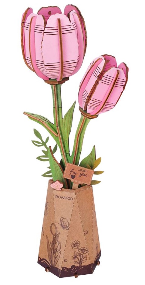 3D puzzle PINK TULIP 