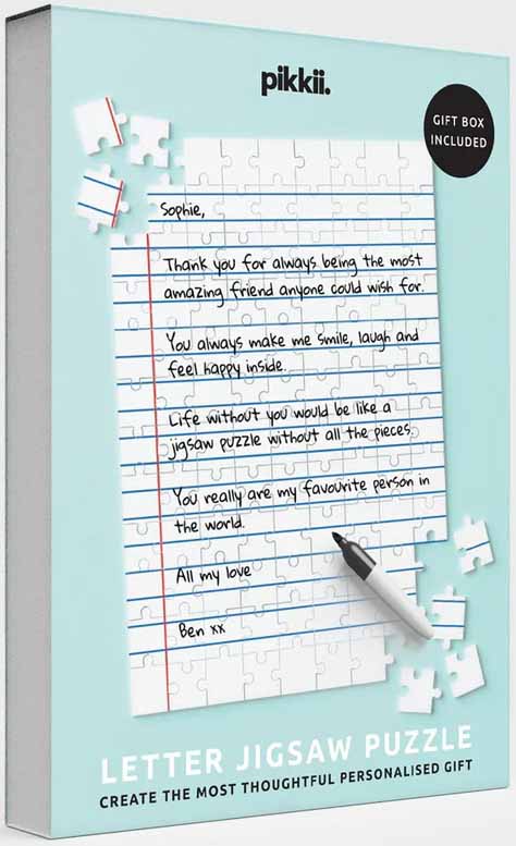 Set PERSONALIZED LETTER JIGSAW PUZZLE 