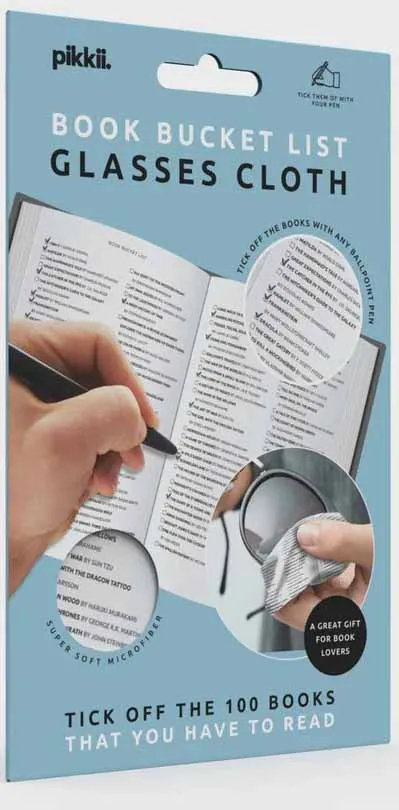 Krpica za stakla BOOK BUCKET LIST 