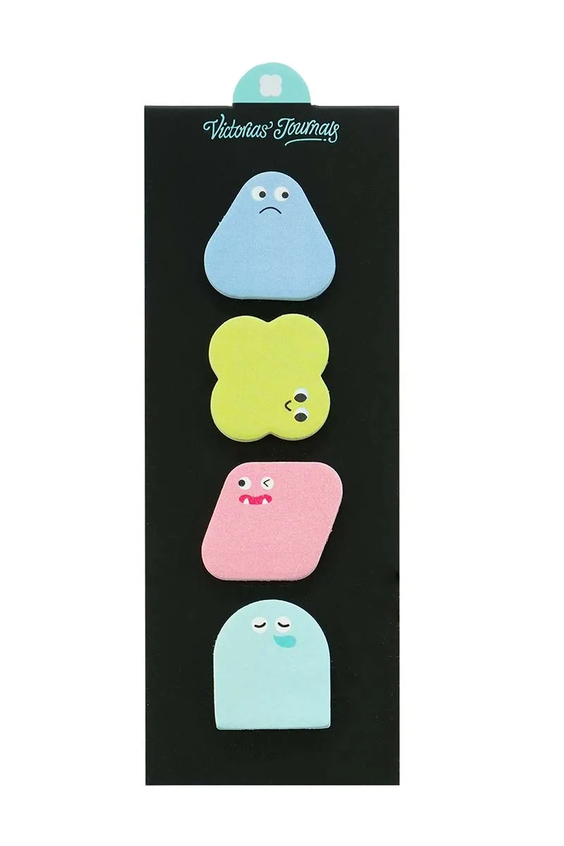 Mini blokovi za poruke OBLICI, 4 boje, 20 listića 