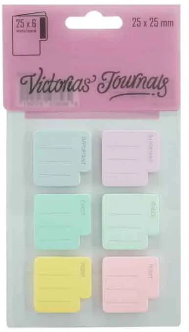 Samolepljivi blokčići u šest boja 25X25mm 