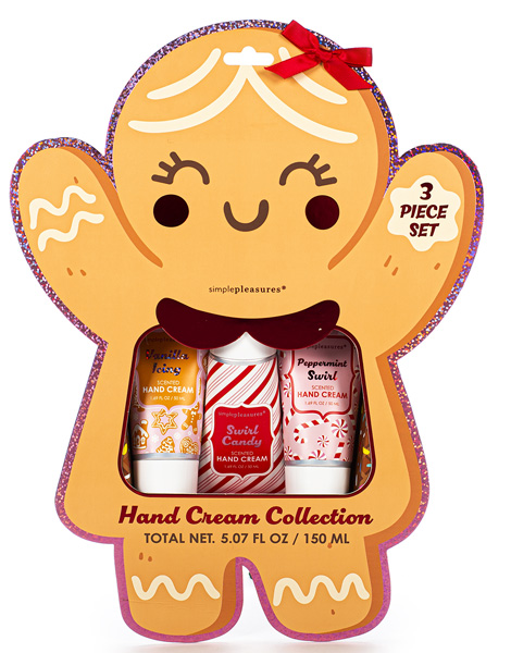 Novogodišnji set tri kreme za ruke GINGERBREAD 