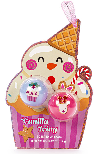 Novogodišnji set dva balzama za usne SNOWMAN 