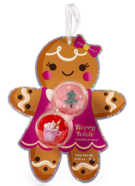 Novogodišnji set dva balzama za usne GINGERBREAD 