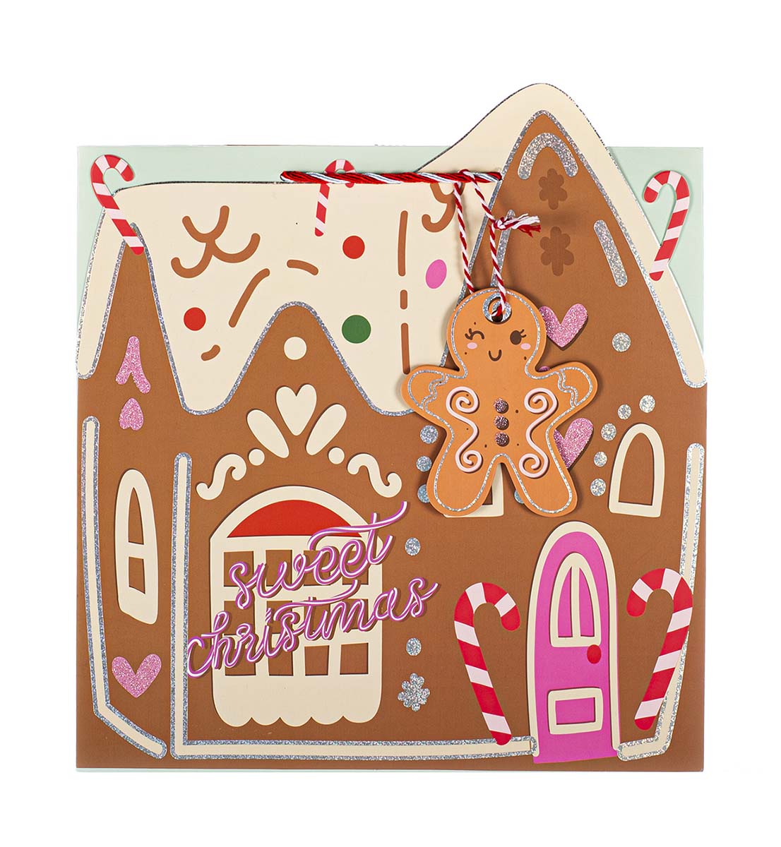 Ukrasna kesa NOVA GODINA - KUĆA OD SLATKIŠA 