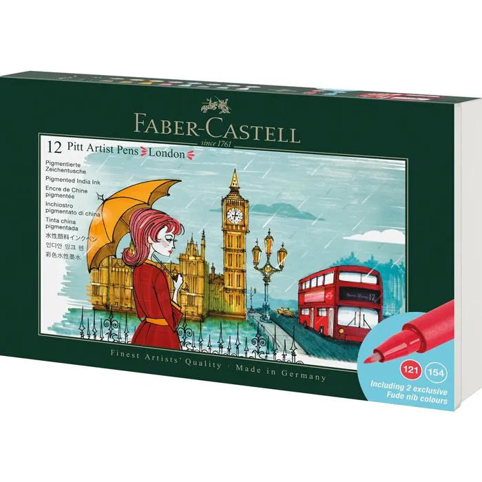 Pen brush flomasteri 1/12 FABER CASTEL London 