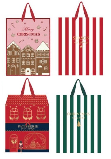 Novogodišnja ukrasna kesa CHRISTMAS 14X17X7cm 