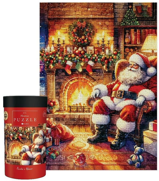 Novogodišnje puzzle CHRISTMAS SANTA'S HOUSE 500kom 