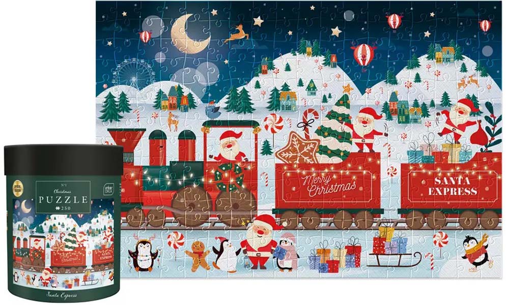 Novogodišnje puzzle CHRISTMAS SANTA EXPRESS 250kom 