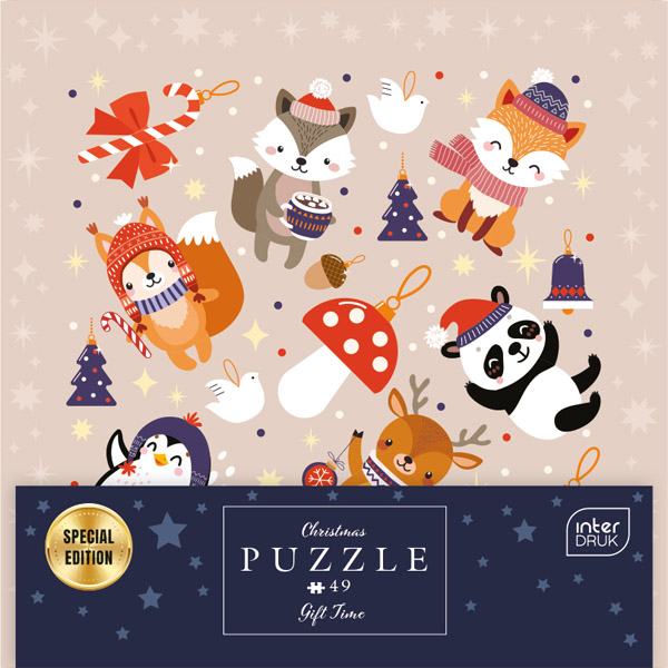 Dečije puzzle u ramu SLATKE ŽIVOTINJE 49kom 
