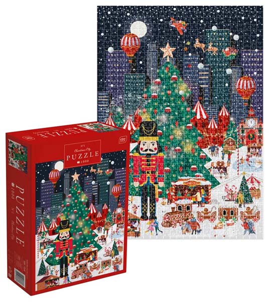 Novogodišnje puzzle CHRISTMAS CITY 1000kom 