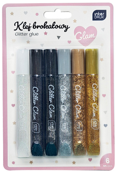 Set šest lepkova sa šljokicama GLAM 