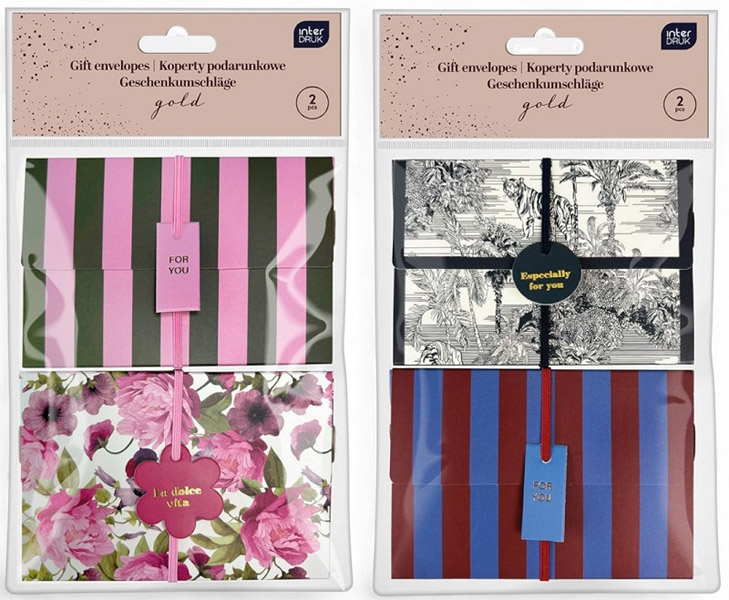 Set dve poklon koverte GOLD 2 