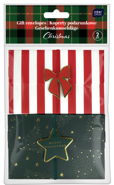 Novogodišnji set dve poklon koverte BOŽIĆ 