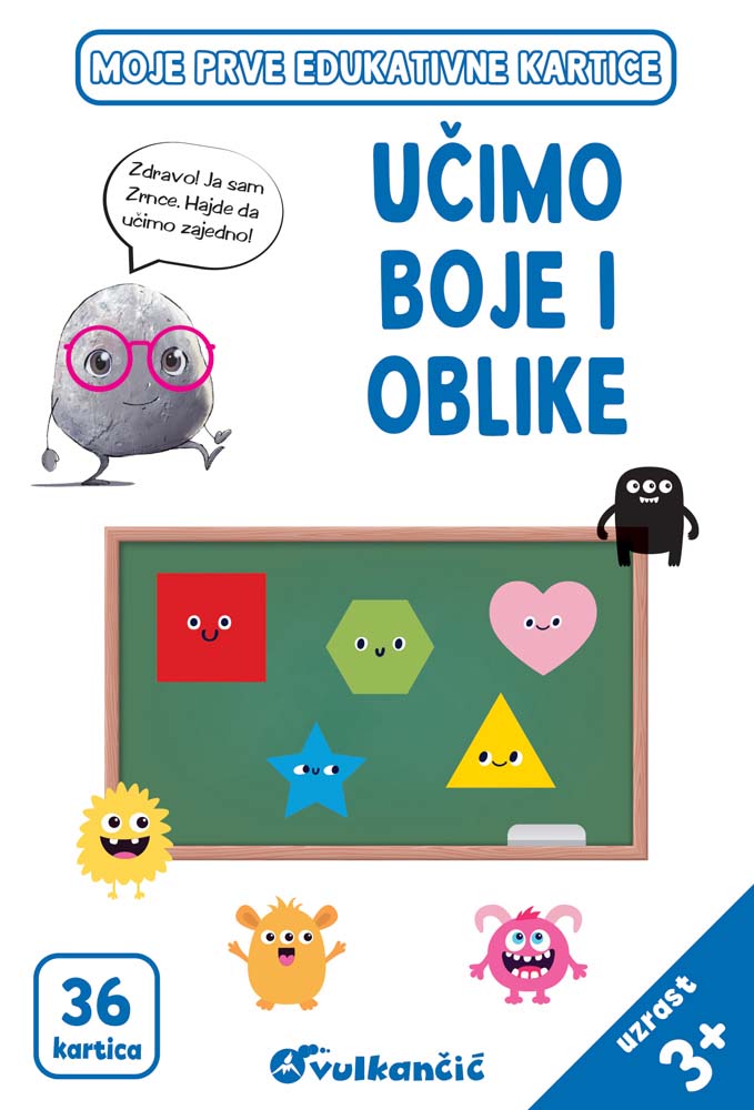 ZRNCE KARTICE – UČIMO BOJE I OBLIKE – LATINICA 