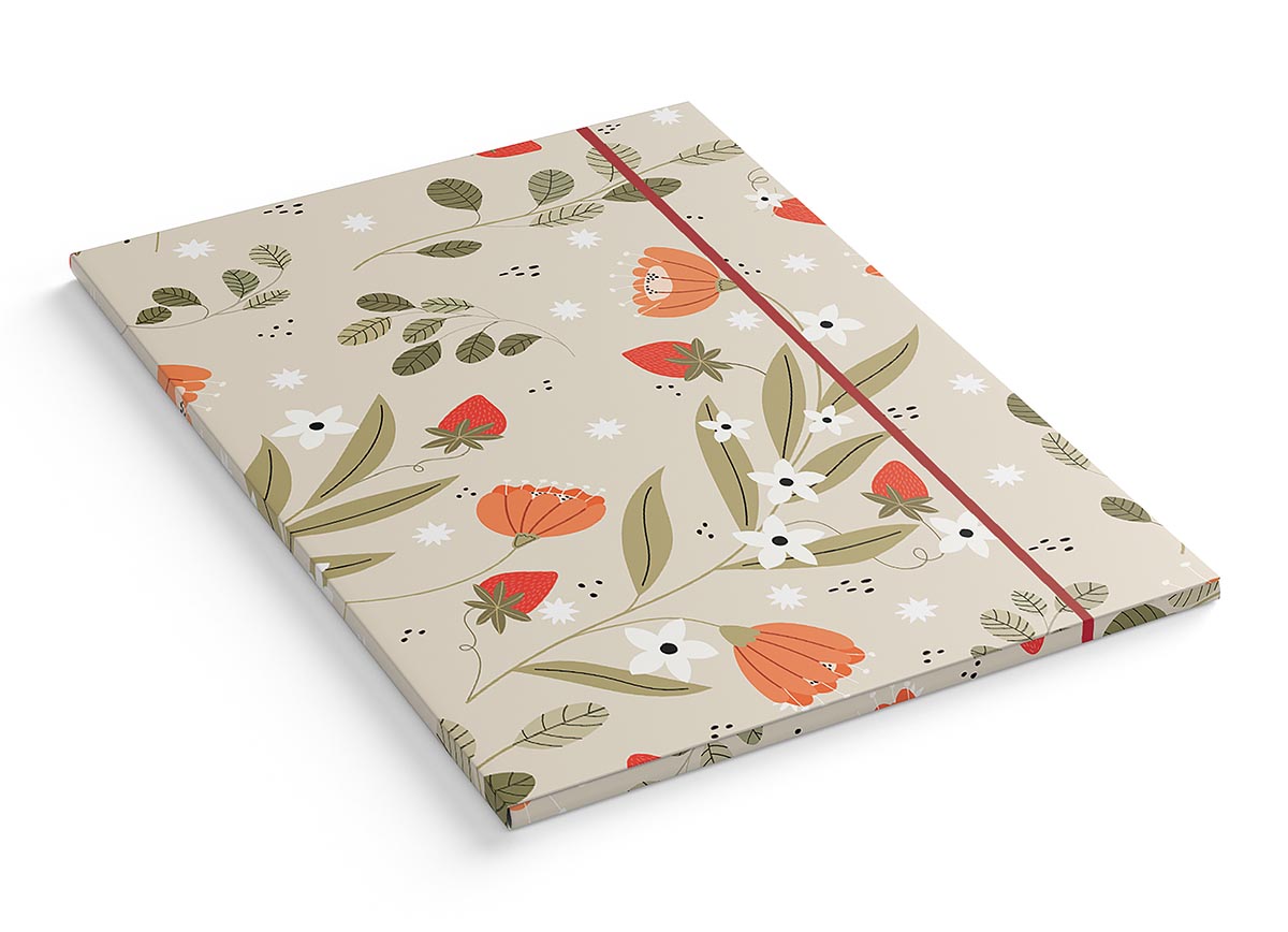 Fascikla sa gumom CVEĆE 25x34cm 