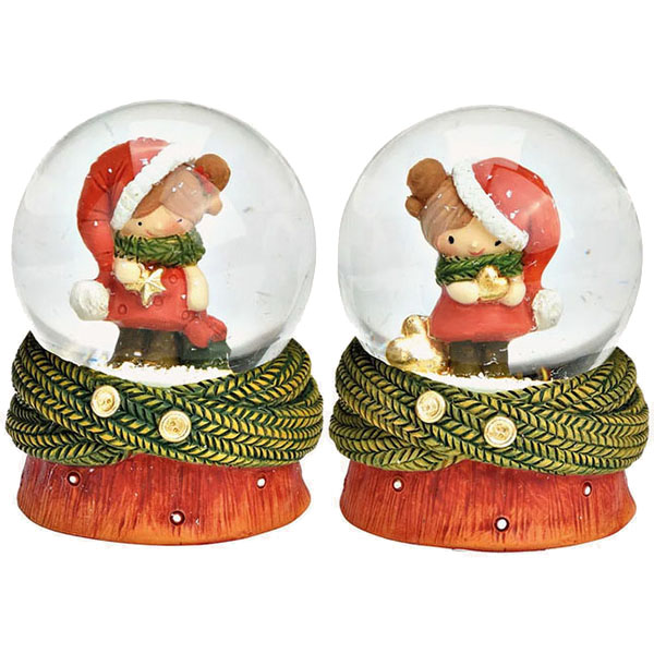 Novogodišnja staklena kugla DEVOJČICA 6cm (Više vrsta) 