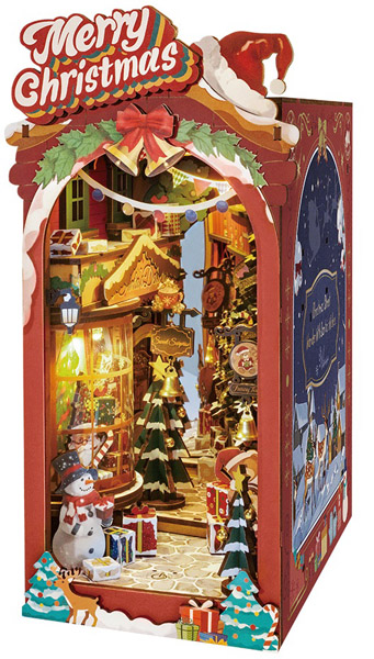 Novogodišnje 3D puzzle BOŽIĆNO SOKAČE Book Nook 