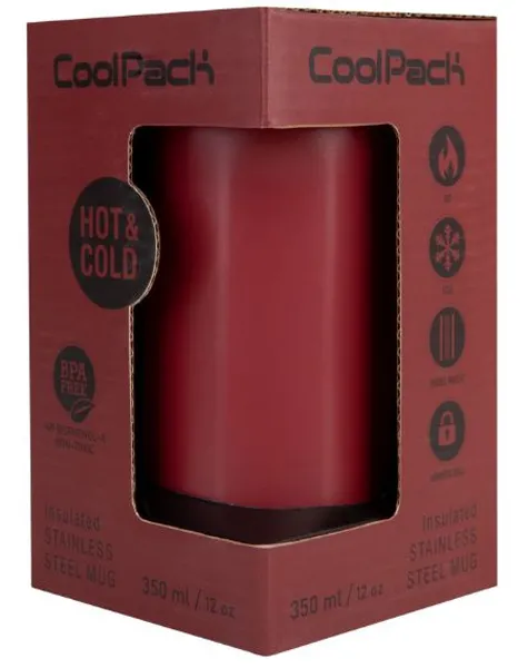 COOLPACK termo šolja BURGUNDY  350ml 