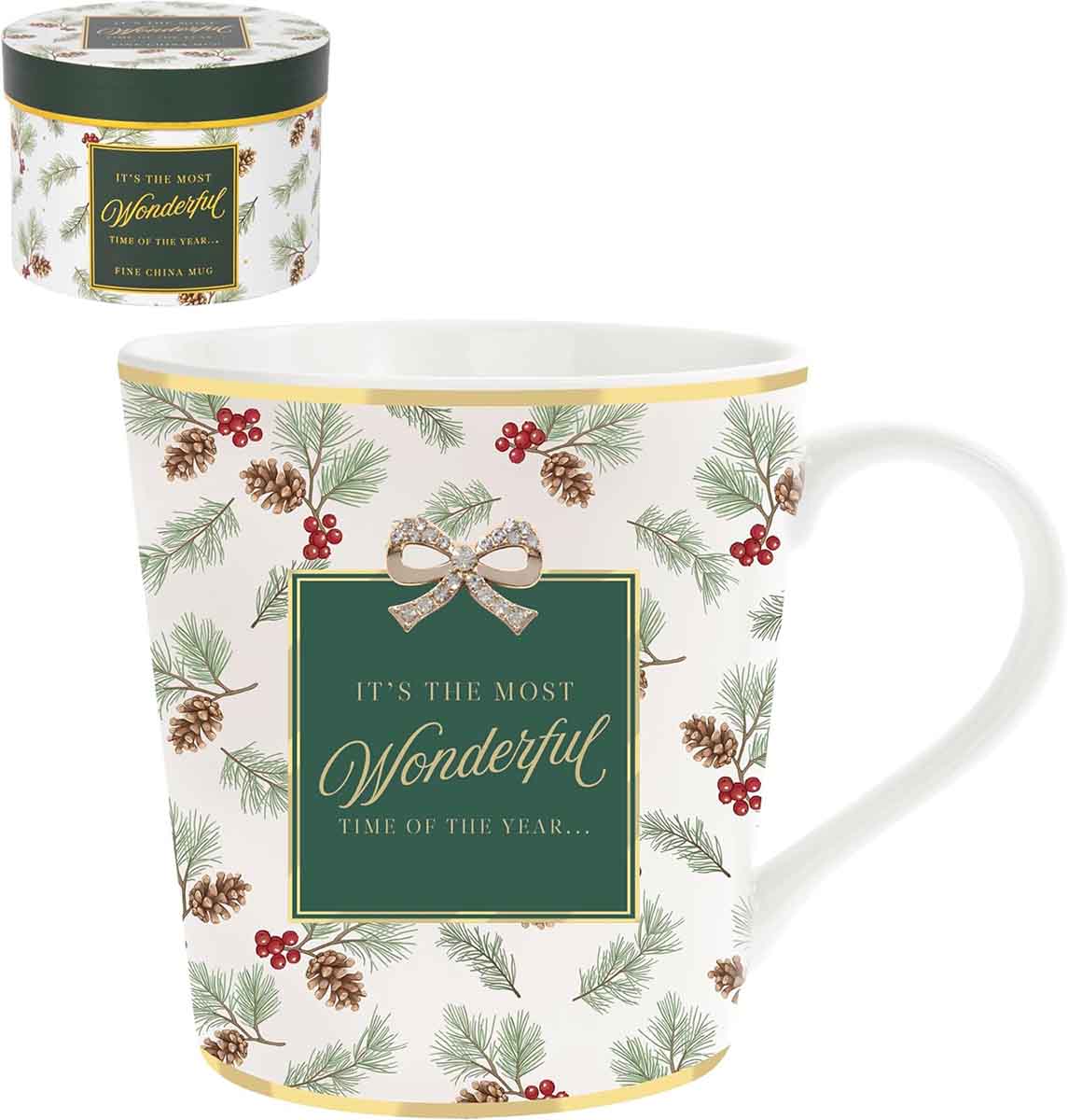 Šolja MADELAINE XMAS zelena NOVA GODINA 