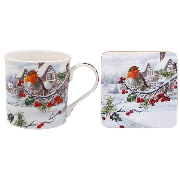 Šolja sa podmetačem NOVA GODINA Crvendać 