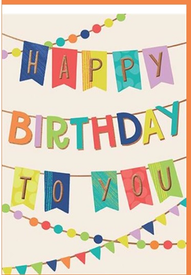 Rođendanska čestitka DECORATIVE FLAGS 