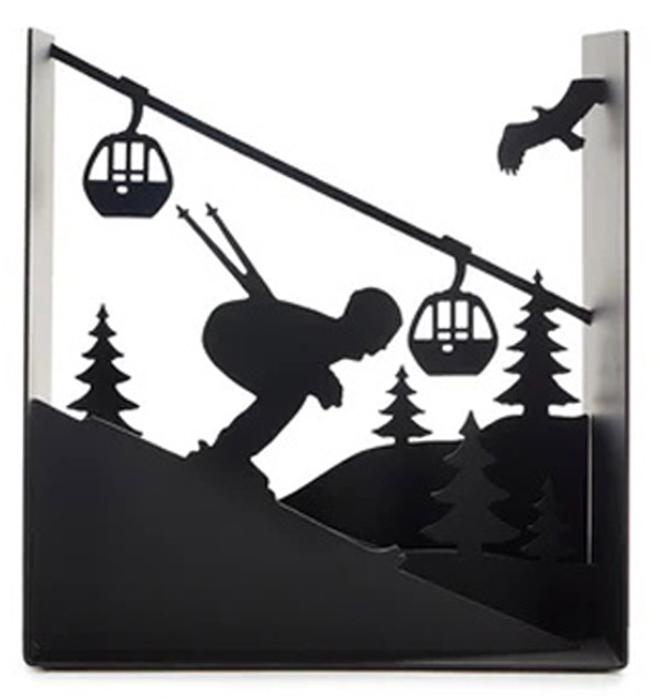 Držač za knjige SKI RUN crni 