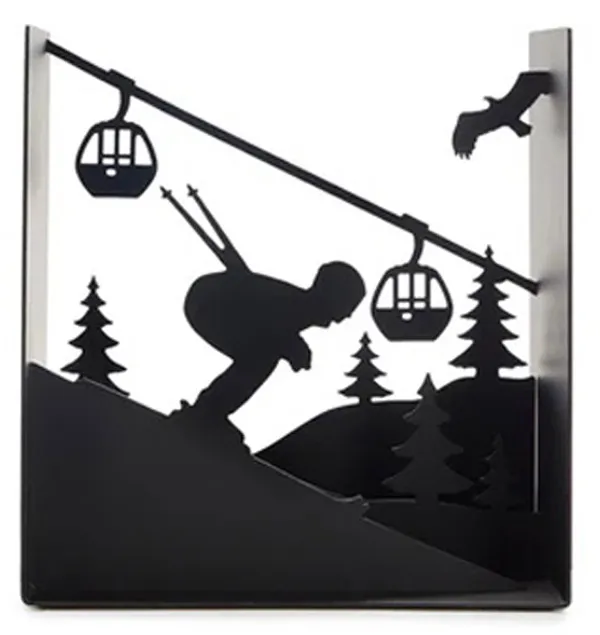 Držač za knjige SKI RUN crni 