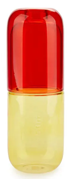 Flaša i čaša PILULA  crveno-žuta 550ml 