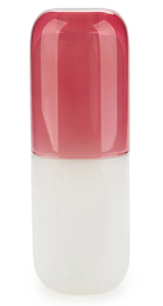 Flaša i čaša PILULA  crveno-bela 550ml 