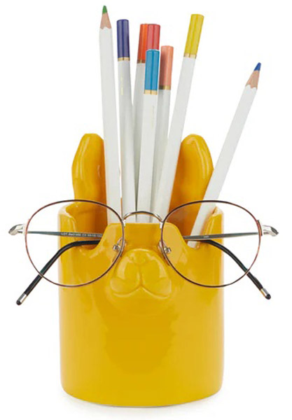 Držač za olovke i naočare NOSY BUDDY DOG - ŽUTI 
