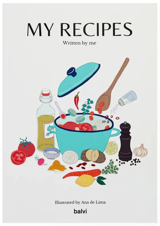 Notes A5 MY RECIPES, 192 stranica na linije 