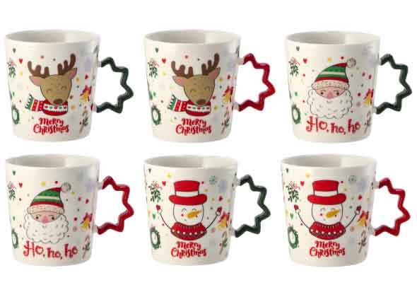 Keraička šolja NOVA GODINA 360ml 9x10cm 