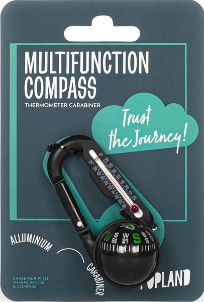 Privezak za ključeve MULTIFUNKCIONALNI KOMPAS 
