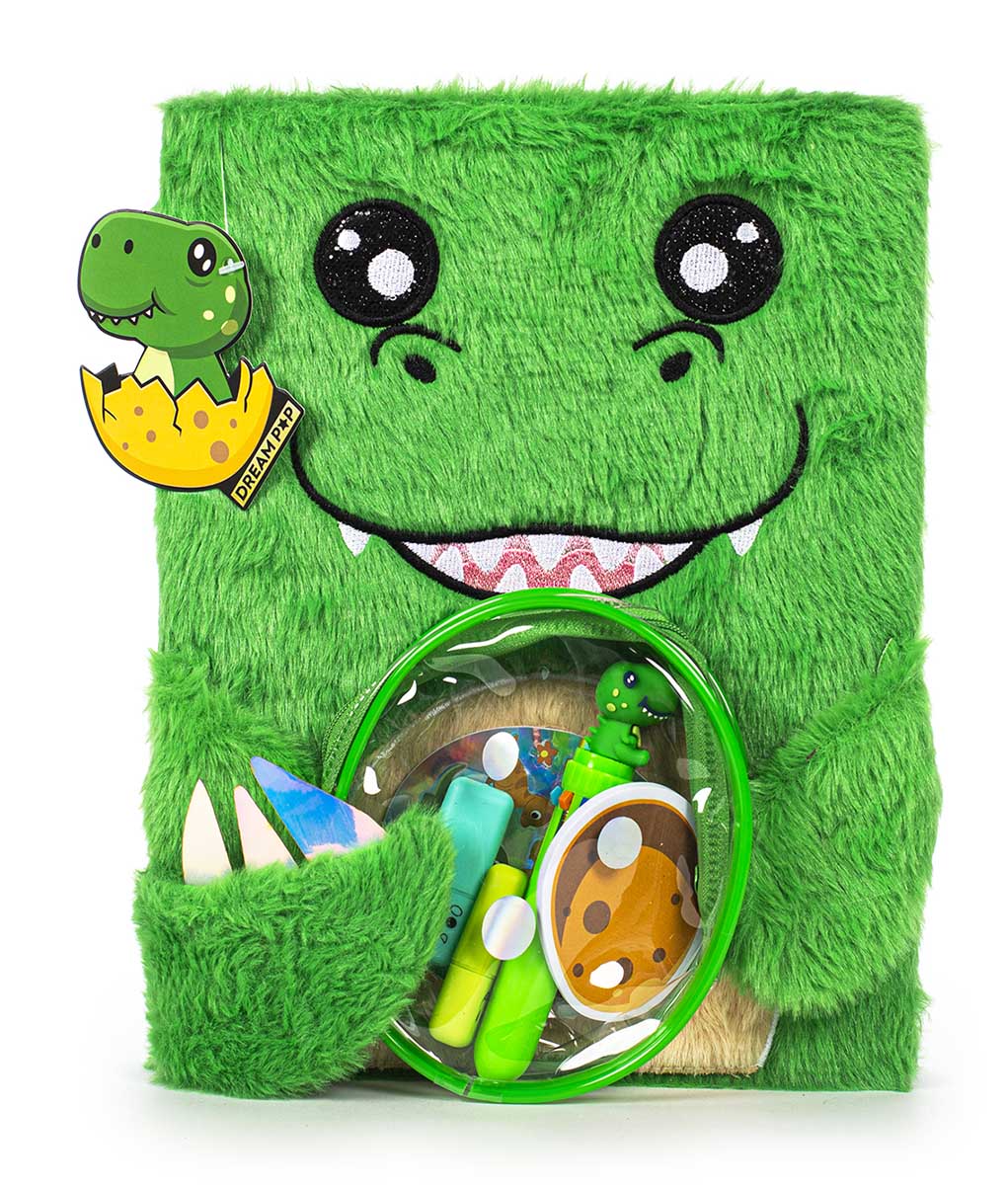 Plišani notes sa priborom DREAMPOP Dinosaurus 