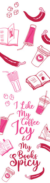 Bookmarker BOOKS SPICY, COFFE ICY 