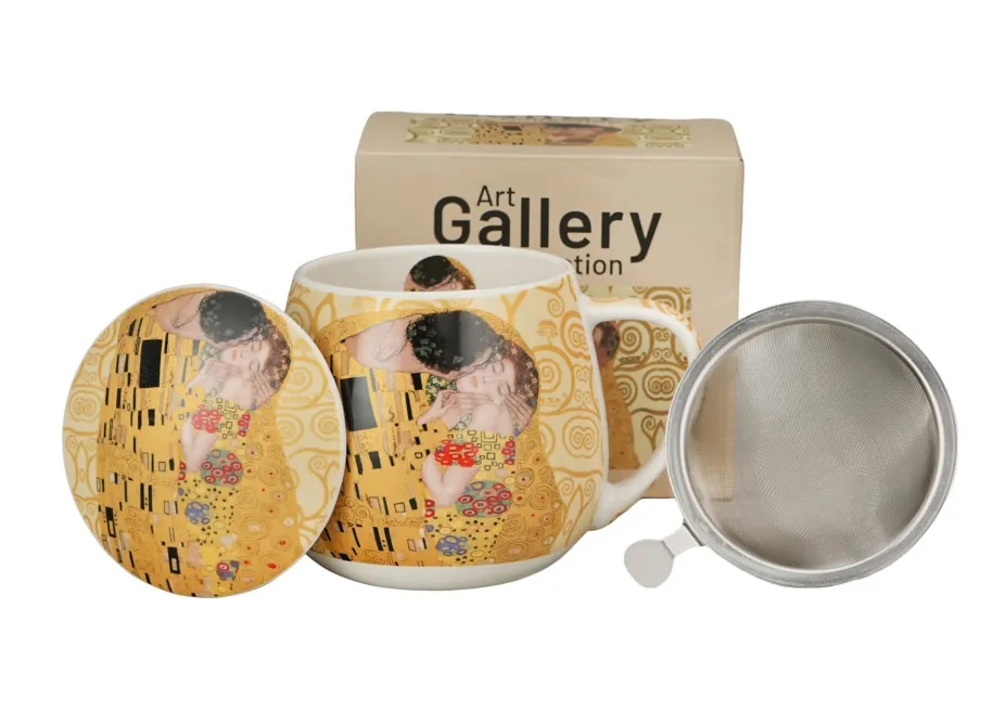 Šolja sa infuzerom KLIMT - THE KISS 430 ml 