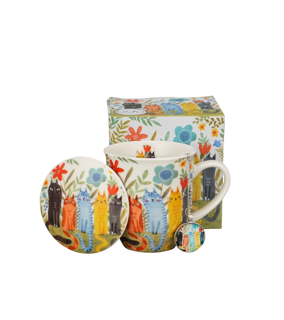 Šolja sa infuzerom CAT'S WORLD - GARDEN 