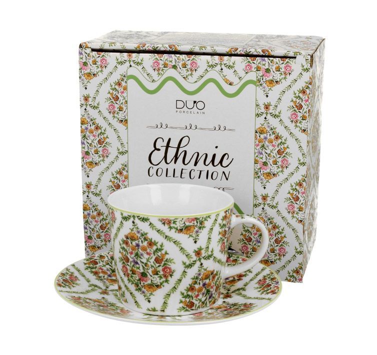 Šolja sa tanjirićem FIORI 240 ml 