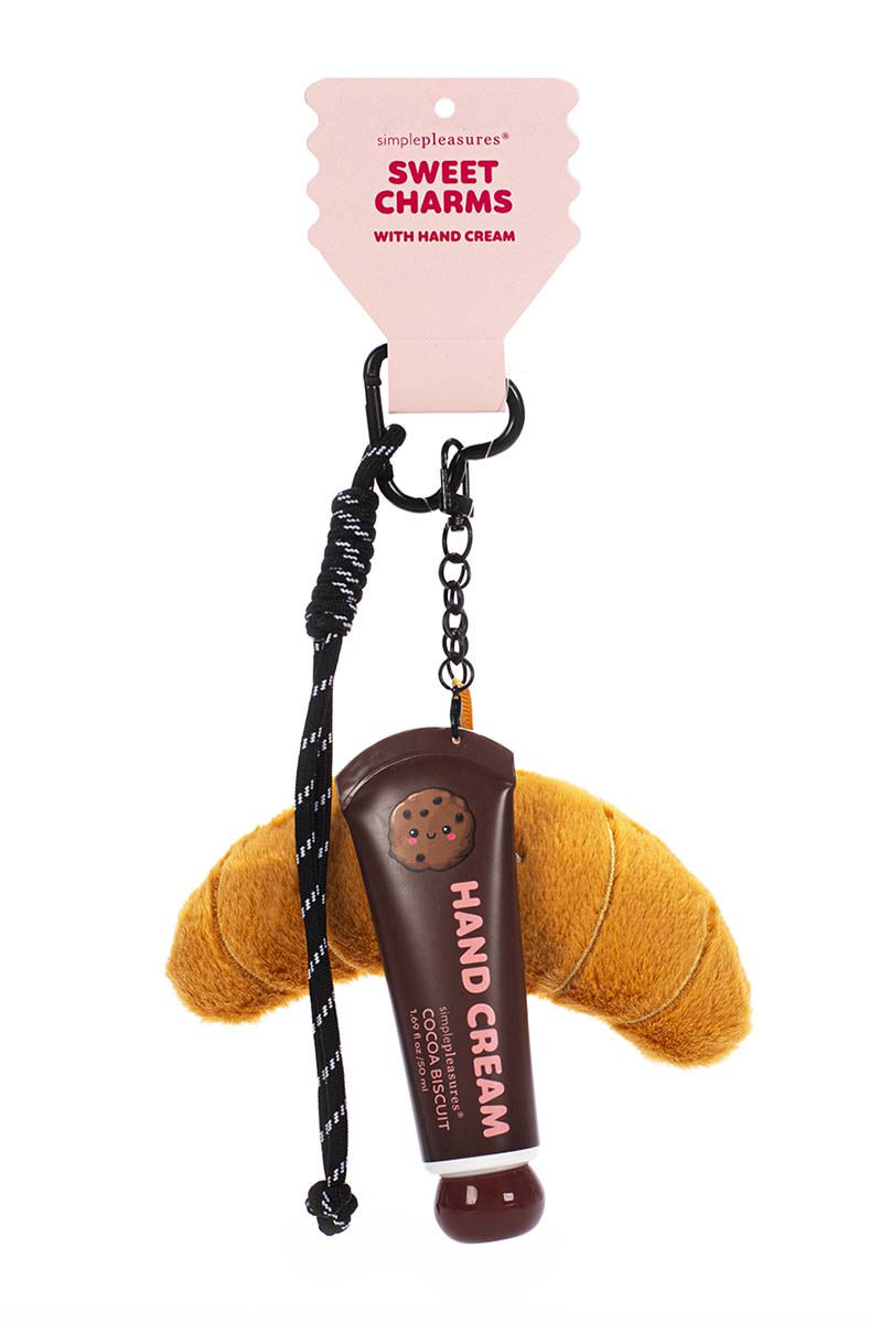 Privezak za ključeve sa kremom za ruke KAWAII Kroasan 
