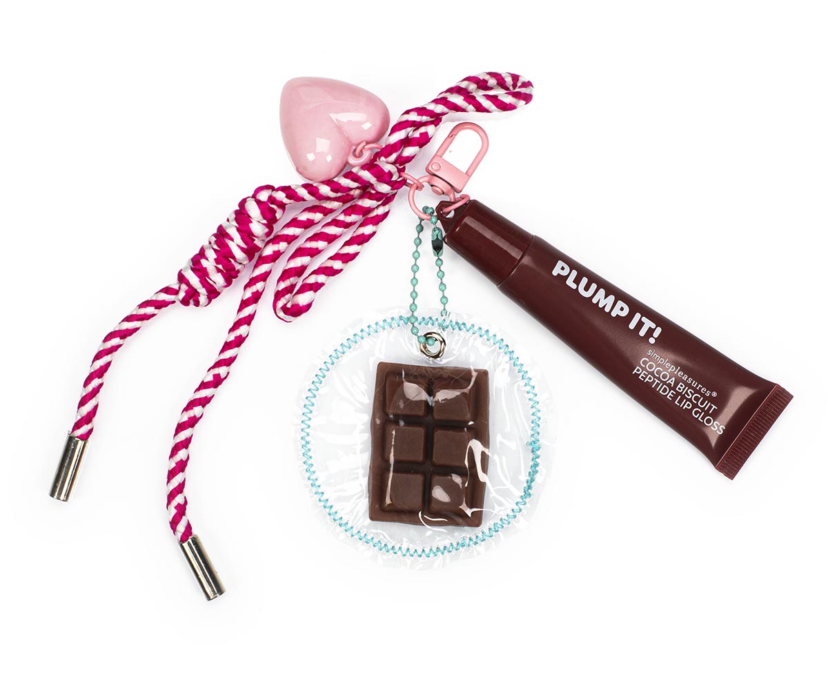 Privezak za ključeve sa kremom za usne KAWAII Čokolada 15ml 