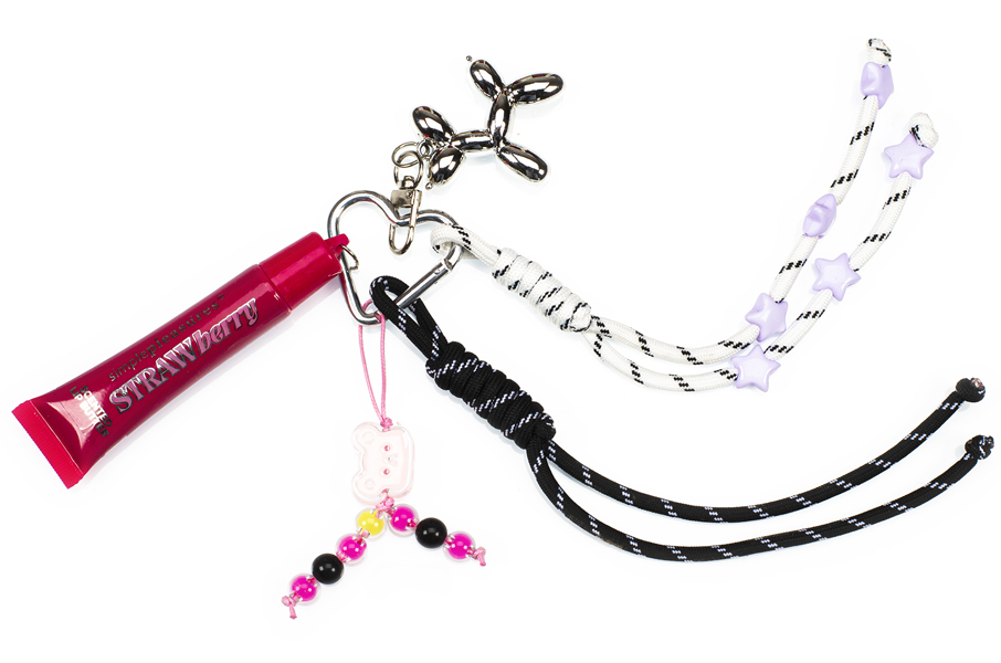 Privezak za ključeve i sjaj za usne STRAWBERRY 