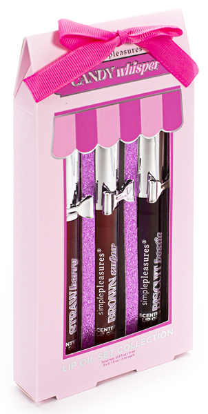 Set tri ulja za usne STRAWBERRY CANDY SWIRL 