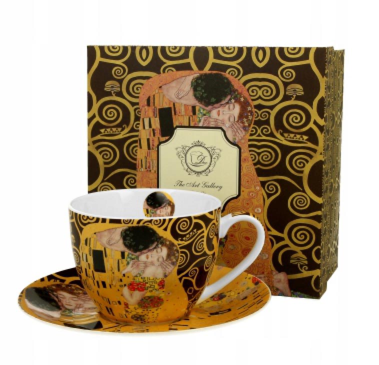 Šolja i tanjirić GUSTAV KLIMT The Kiss 230 ml 