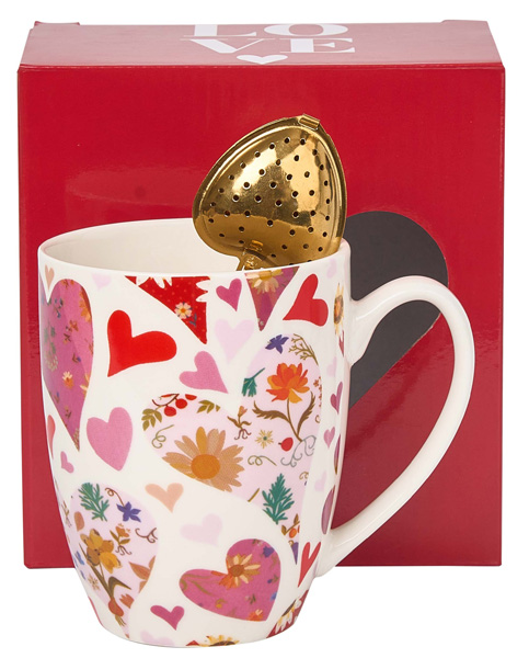 Šolja sa infuzerom PINK SRCA 