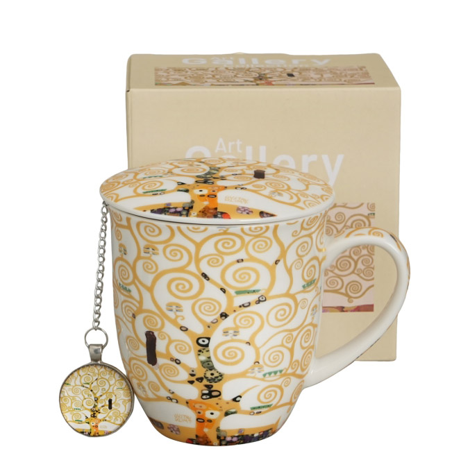 Šolja 400ml sa infuzerom KLIMT Tree of life 