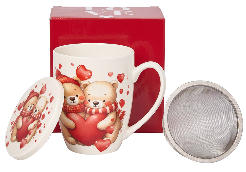 Šolja sa infuzerom MEDE SA SRCIMA 