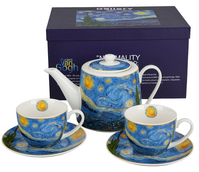 Čajnik sa dve šolje STARRY NIGHT - VAN GOGH 