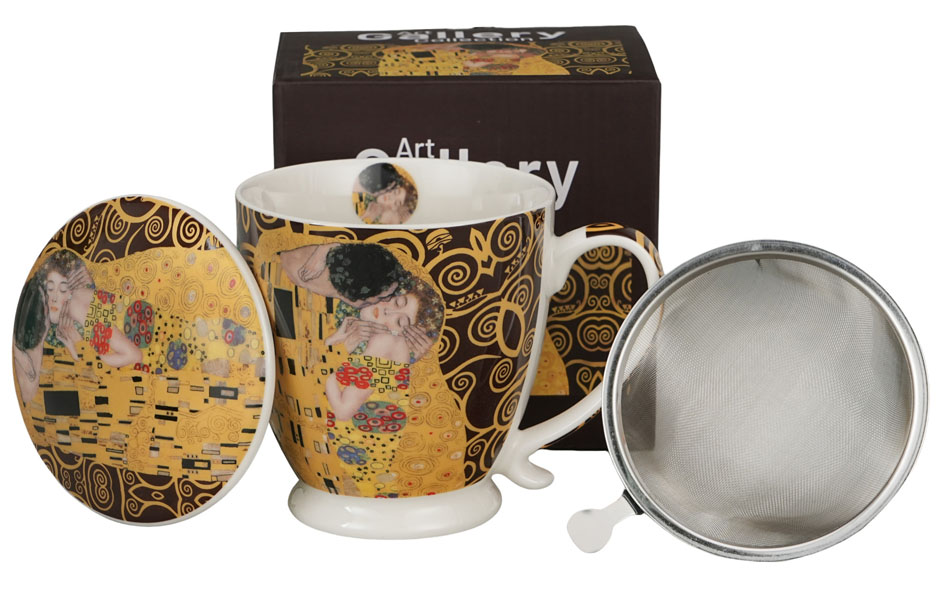 Šolja sa infuzerom KISS BROWN - G. KLIMT 