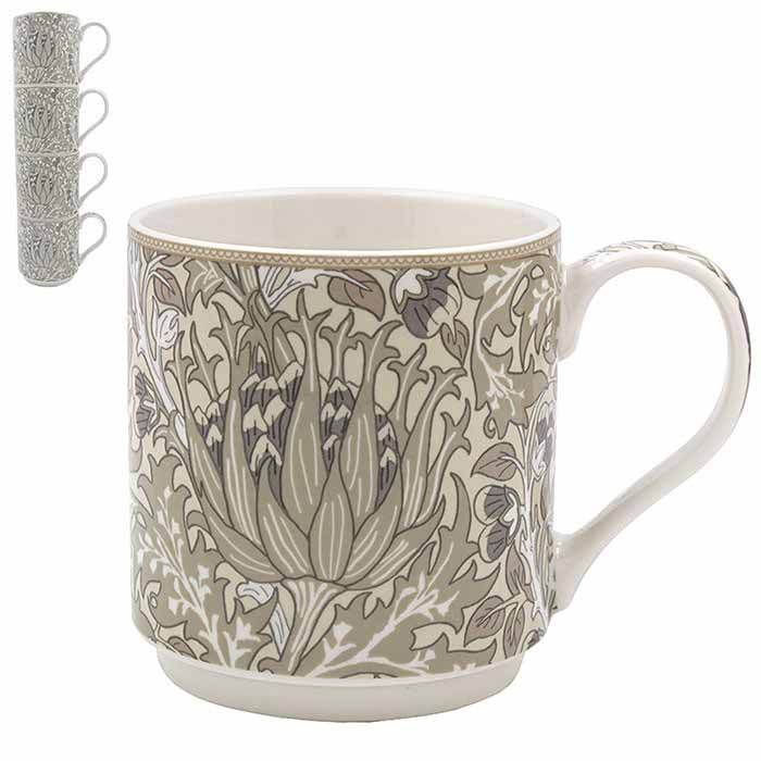 Set četiri šolje ARTICHOKE - WILLIAM MORRIS 